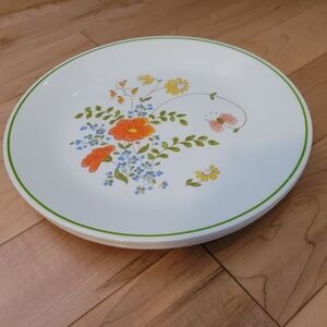 4 Corelle Wildflowers Dinner Plates